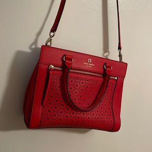 Kate Spade Red tote purse leather